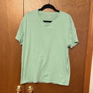 J. Crew Mint Green Slim-Washed Tee